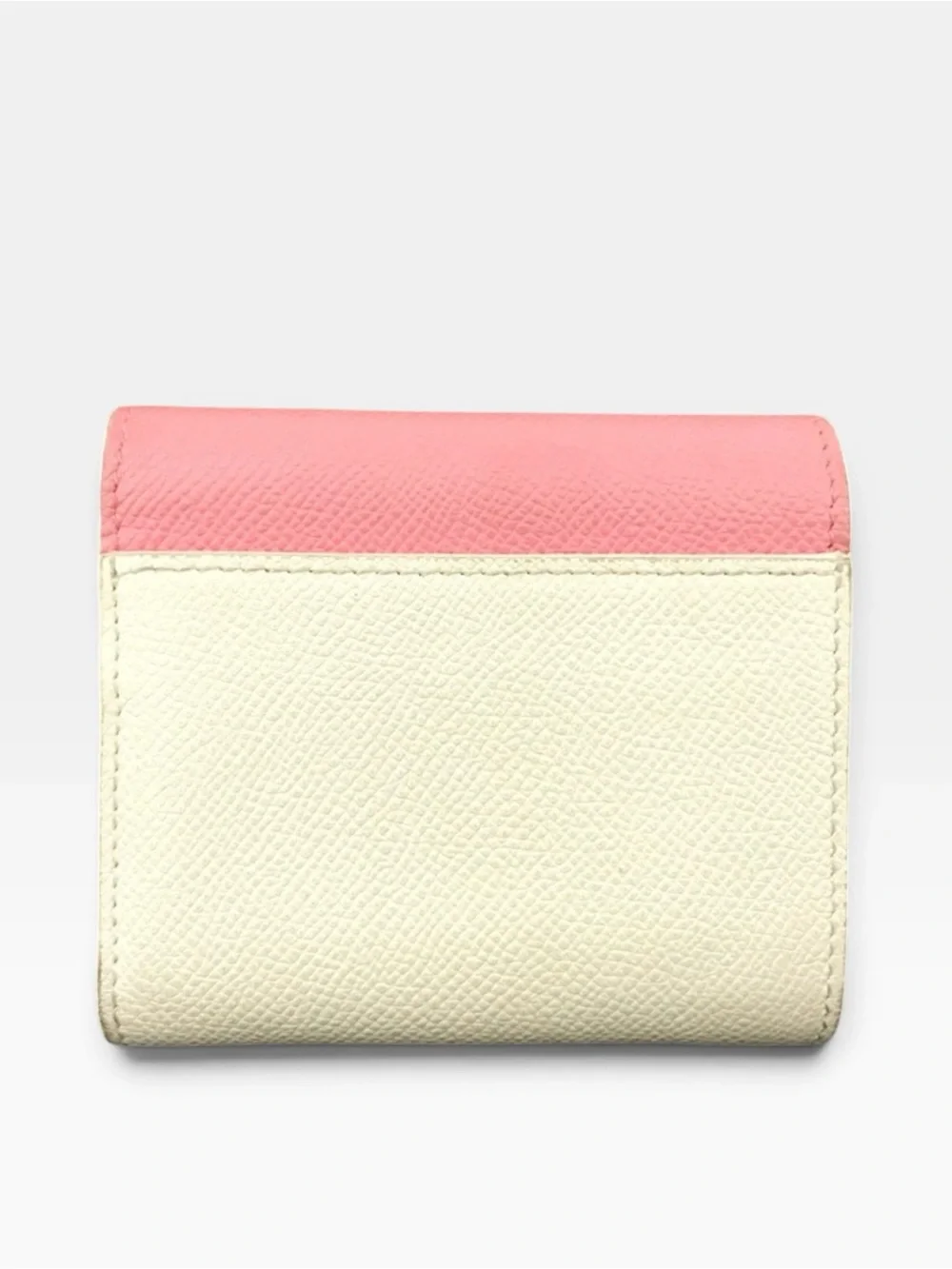 ✨🛍️ Christian Dior Pink and Cream Leather 30 Montaigne Compact Wallet